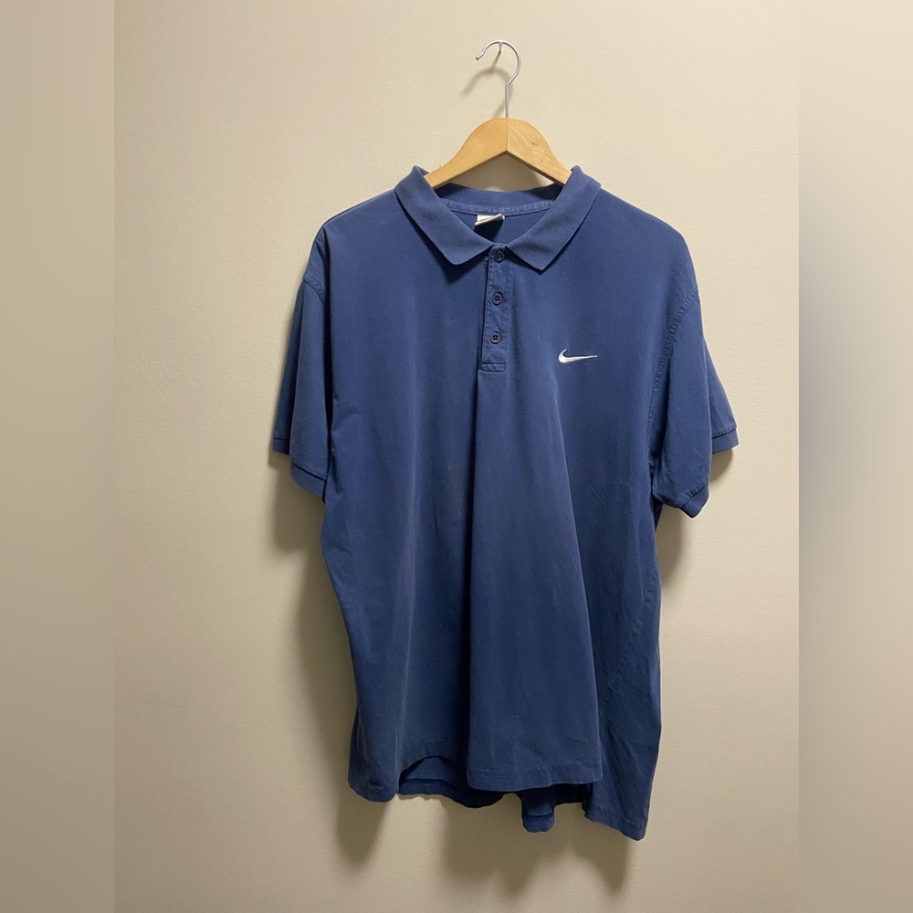 90’s Faded blue Nike polo